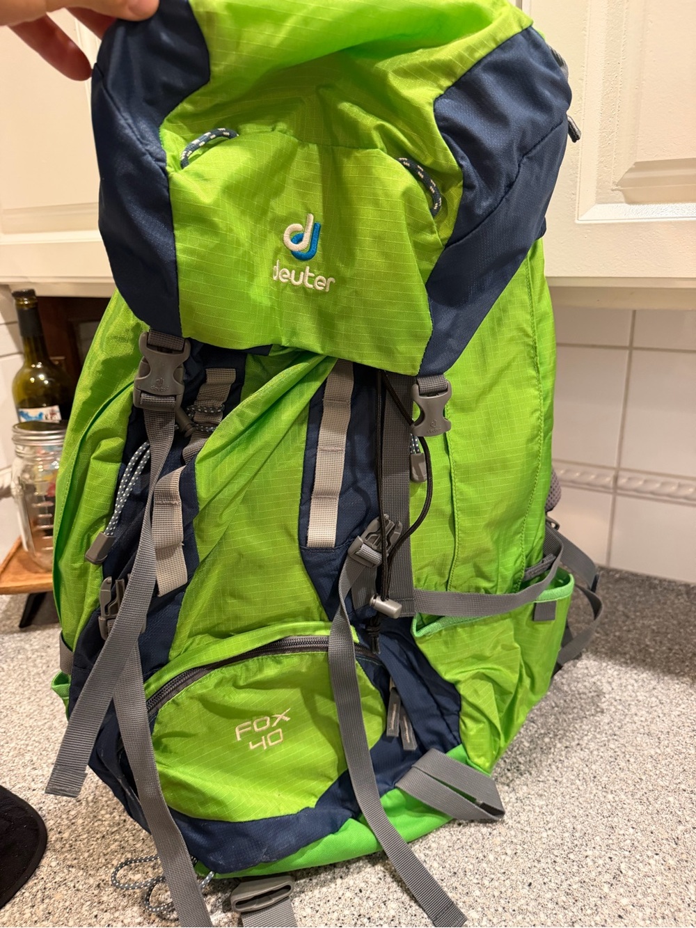 Dueter Youth Kids' Fox 40 Green & Navy Backpack